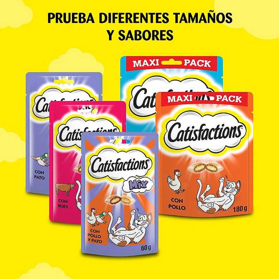 Gatos Catisfactions Snacks | Catisfactions Premios De Buey Para Gatos