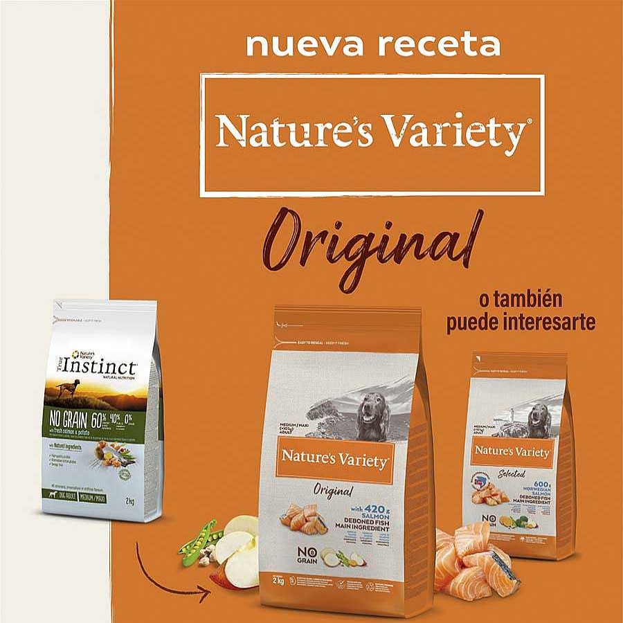 Perros Nature's Variety Pienso Seco | Nature'S Variety Original Adult Medium Salm N Pienso Para Perros