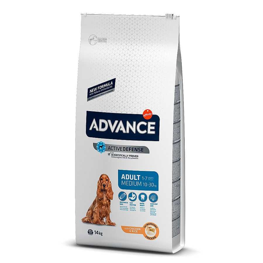 Perros Advance Pienso Seco | Advance Medium Adult Pollo Y Arroz Pienso Para Perros