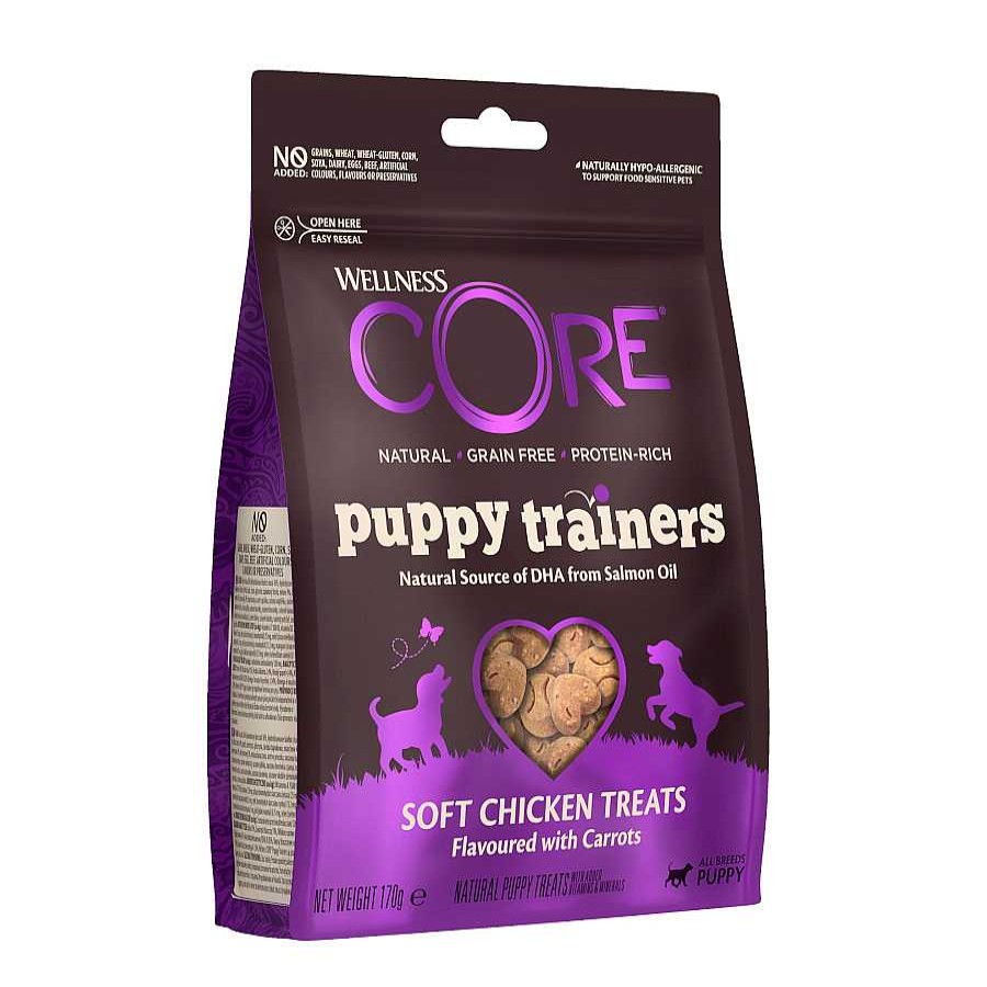 Perros Wellness Core Snacks Y Chuches | Wellness Core Bocaditos Puppy Trainers Pollo Para Perros