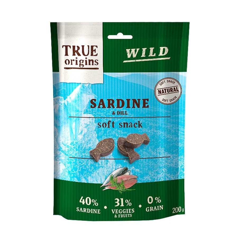 Perros True Origins Snacks Y Chuches | True Origins Wild Bocaditos Sardina Y Eneldo Para Perros