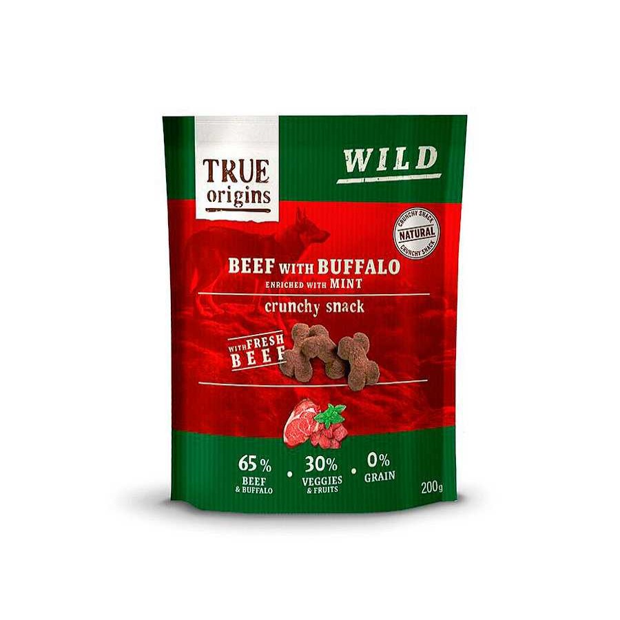 Perros True Origins Snacks Y Chuches | True Origins Wild Galletas Ternera Con Bufalo Y Menta Para Perros