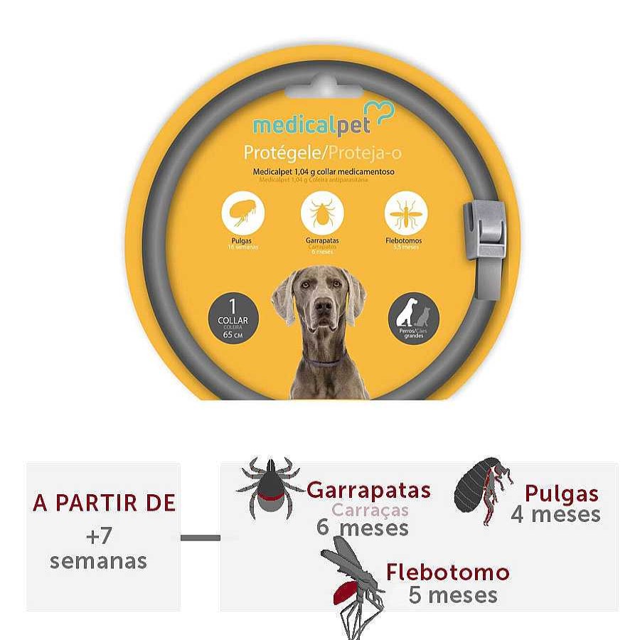 Perros Medicalpet Antiparasitarios | Medicalpet Collar Antiparasitario Para Perros Grandes